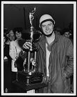 Men Holding Trophies, 1 tropy "The Oluf Middelsen Trophy"